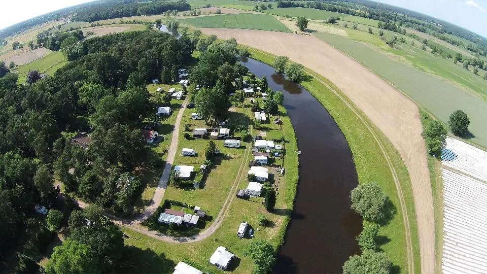 Camping an der Aller - Luftaufnahme vom Campingplatz